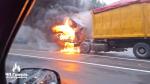 Сегодня на трассе «Гомель – Калинковичи» горел грузовик