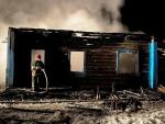 В Калинковичском районе в своем горящем доме погибла пожилая женщина
