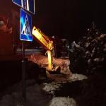 В Калинковичах произошла авария на водопроводе по ул 50 лет Октября