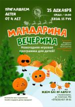 Новогодняя игровая программа «Мандарина вечерина» для детей!