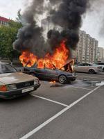 На Советской взорвалась машина (Видео)
