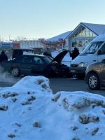 В Мозыре вчера случилось массовое ДТП - столкнулись пять машин